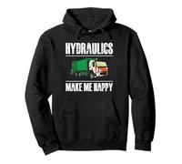 Hydraulics Make Me Happy Funny Garbage Truck Driver Pullover Hoodie