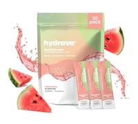 Hydrava Electrolyte Sachets | 30 Pack | Sugar Free Electrolytes with Sodium, Magnesium, Vitamin C & More | Rehydration Powder with All Natural Flavours and Zero Sugar | Watermelon