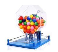 Hydravex Auto Bingo Cage, Manual Lottery Machine, Lottery Drum, Deluxe Bingo Set with 100 Pcs Ball, Random Ball Selection, Justice and Fairness, Great for Large Groups, Parties,A