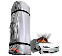 Hydravex Emergency Fireproof Blankets Silicone Car Fire Blanket, Fire Extinguisher Blanket for New Energy Vehicles, Trucks, and Motor Vehicles, with Carry Bag 6×6m