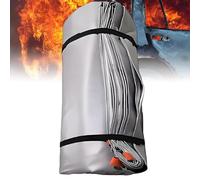 Hydravex EV Car Fire Blanket, Large Silicone Fire Blankets, 1100°C Reusable Emergency Fire Suppression Blanket, Survival Safe Blankets for EV Battery & Engine Fires Electric & Gas Vehicles 6×8m