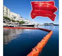 Hydravex Floating River Waste Fencing, 10M Oil Retention Ability Soft Fence, PVC Tube Barrier Flood Fencing for Outdoor Solid Floating Garbage Fence Reusable Water Diversion Barrier 1000x75cm