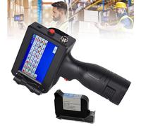 Hydravex Handheld Inkjet Printer, Large Character Printer with Solvent Quick Dry Ink, 4.3 Inch LED Touch Screen Portable Handheld Inkjet Printer for Logo/Picture/Date/Variable Text QR Code Barcode