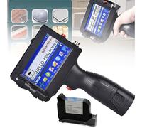 Hydravex Handheld Inkjet Printer, Portable Handheld Printer with 4.3Inch Touch Screen Quick Drying Inkjet Coding Machine for Barcode Label Text Logo QR Code Batch Number, Support 25 Languages