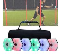 Hydravex Reaction Training Light Smart for Speed, Agility & Cognitive Drills, Level Training for Athletes, Trainers, Therapists & Coaches, App Access Included Agile Reaction Fitlight 6lights