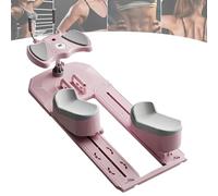 Hydravex Spine Twist and Stretch Trainer, Adjustable Back Stretcher Machine, Detachable Waist Workout for Lower Back Pain Relief, Spine Decompression, Leg Stretching & Core Activation Pink