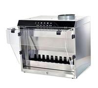 Hydravex Water Curtain Airbrush Spray Booth, with Waterfall Exhaust Syste, Touch Control Operation, 3 Color LED Lights, Portable Intelligent Paint Spray Booth for DIY Art Crafts Models Cakes Nails