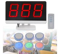 Hydravex Wireless Quiz Answer Game Buzzer System, 328ft, Game Answer Buzzer for Game Show, Family Game Nights, Learning Resources for Classroom, School 6Buttons