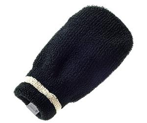 Hydréa London Black Elegance Exfoliating Spa Mitt Medium/Hard Texture