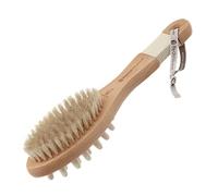 Hydrea London Combination Massage Brush with Wooden Nodules & Natural Bristles