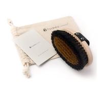 Hydrea London Ionic Copper Glow Dry Body Brush - Skin Exfoliating & Energising Copper Bristle, Lymphatic Drainage, Dry Massage - Anti-Cellulite