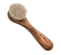 Hydréa London Premium Olive Wood Facial Brush with Pure Mane Bristle - Gentle Exfoliation, Detox, Massage, Facial Spa - Glowing Complexion