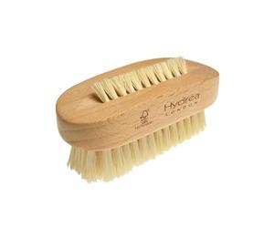 Hydréa London Premium & Stylish Dual sided Nail Brush with Natural Bristles (Medium Strength) FSC Certified Beechwood