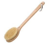 Hydrea London Dry Body Brush - Long Handled Exfoliating Dry Skin Brush with Vegan Cactus Bristle, Cellulite Remover, Exfoliating. Helps Improve Lymphatic Drainage - FSC® Certified Beechwood