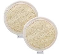 Hydrea London Spa Egyptian Loofah Exfoliating & Cleansing Face Pad in Natural Hydrea London Natural
