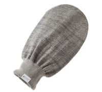 Hydrea London Spa Linen Hammam Exfoliating Mitt In Grey Grey One Size