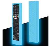 Hydream Silicone Protective Case for Sony TV Remote Control, Glow Blue, Compatible with Sony KD Series, Bravia Smart TV, LCD/LED/3D TV, Anti-Slip Shockproof Remote Cover Case