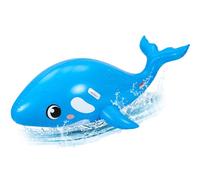 HyDren 79" Giant Inflatable Whale Pool Float Realistic Sea Animal Ride-On Toy with Handles for Kids Adults, Blow up Summer Gift Supplies, Beach Swimming Pool Party Decor (Blue)