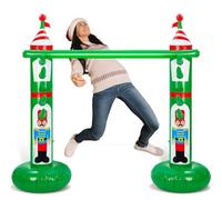 HyDren Christmas Nutcracker Inflatable Limbo Game for Kids Adults 59" Tall Limbo Party Game Carnival Games for Indoor Outdoor Birthday Party, Luau Beach Pool, Lawn Backyard Picnic
