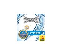 Hydro 3 Men's Razor Blades, 15 Pieces