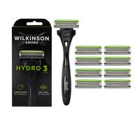 Hydro 3 Razor Set Men 9 Blade Refills Gel Lubrication Guardbar Smooth Shaving