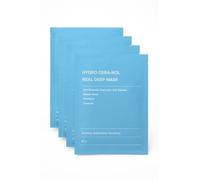 Hydro Cera-nol Real Deep Mask, Hydrogel Mask, Soothing, Moisturising, Nutritious, Korean Skin Care, Pack of 4