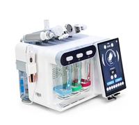 Hydro Diamond Small Bubble Machine 8 in 1 Hydrofacial Aqua Peel Facial Skin Care Device RF EMS Scrubber Sprayer Cold Hammer for Moisturizing Elitzia ETLB355(Android System And Skin Analysis)