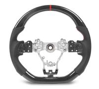 Hydro Dip Carbon Fiber Look Steering Wheel Perforated Leather Replacement for Subaru WRX STI 2015 to 2021