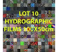 Hydro dipping Assorted Hydrographic Film for Hydrodipping Water Transfer Printing Hydrographics 10 Rolls 1 m x 0.5 m Each