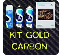 Hydro Dipping KIT Carbon Fiber Gold HFC-098 HYDROGRAPHICS Film activator Water Transfer Printing