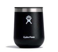 Hydro Flask 10 Oz Wine Glass - Ceramic Stemless Wine Tumbler - Unbreakable with Lid in Black