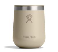 Hydro Flask 10 Oz Wine Glass - Ceramic Stemless Wine Tumbler - Unbreakable with Lid in Oat Tan