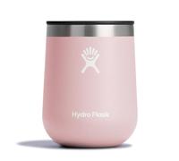Hydro Flask 10 Oz Wine Glass - Ceramic Stemless Wine Tumbler - Unbreakable with Lid in Trillium Pink