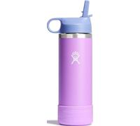 Hydro Flask 18oz Kids Straw Cap and Wide Mouth Boots Anemone