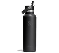 Hydro Flask 21oz (621ml) Standard Mouth Bottle with Flex Straw Cap - Black