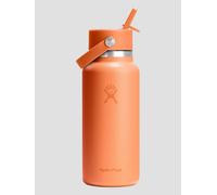 Hydro Flask - Wide Flex Straw Cap 946 ml (32 oz) Bottle - Stainless Steel, Leakproof Straw, Dishwasher Safe - Insulated Cold 24 Hrs - Wide Mouth, Ice Cube Friendly - Nectar