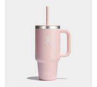 HYDRO FLASK - Travel Tumbler 946 ml (32 oz) with Closable Press-In Straw Lid - Stainless Steel - Double Wall Vacuum Insulated - Splash resistant lid - Trillium