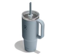 Hydro Flask 40 Oz Clear Lid Travel Tumbler with Straw and Handle - Insulated Stainless Steel in 40 Oz Shale Gray