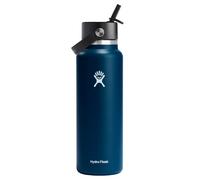 Hydro Flask 40 Oz Wide Flex Straw Cap Bottle - Insulated Stainless Steel - Wide Straw Lid, Non Spill, Leakproof in Indigo