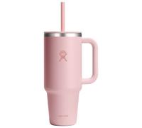 HYDRO FLASK - Travel Tumbler 946 ml (32 oz) with Closable Press-in Straw Lid - Stainless Steel - Double Wall Vacuum Insulated - Splash Resistant lid - Trillium