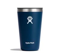 Hydro Flask - All Around Tumbler 473 ml (16 oz) with Closable Spill Proof Press-In Lid - Stainless Steel Double Wall Vacuum Insulated - Indigo