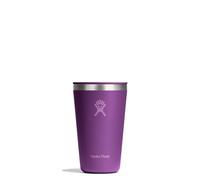 Hydro Flask - All Around Tumbler Press-in Lid 473 ml (16 oz) - Insulated Stainless Steel - Splash-Resistant, Leak-Resistant, Cupholder Compatible - Keeps Drinks Cold 24 Hrs & Hot 12 Hrs - Beachplum