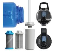 Hydro Flask Compatible Water Bottle Filter System - 32 oz Wide-Mouth with Micro Filter Straw Lid - Removes 99.9% Tap Water Contaminants, Made in USA