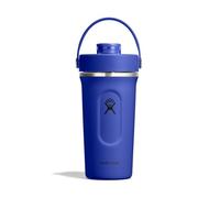Hydro Flask - Insulated Stainless Steel Shaker Bottle 710 ml (24 oz) - Leakproof Flip Chug Spout - for Protein Shakes & Supplements - Whisk Ball - Cold for 24 Hours - Capri Blue