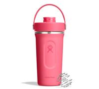 Hydro Flask - Insulated Stainless Steel Shaker Bottle 710 ml (24 oz) - Leakproof Flip Chug Spout - For Protein Shakes & Supplements - Whisk Ball - Cold for 24 Hours - Popstar Pink