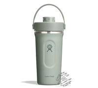Hydro Flask - Insulated Stainless Steel Shaker Bottle 710 ml (24 oz) - Leakproof Flip Chug Spout - for Protein Shakes & Supplements - Whisk Ball - Cold for 24 Hours - Agave