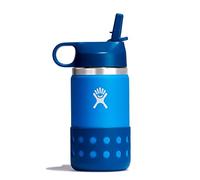 HYDRO FLASK - Kids Water Bottle 354 ml (12 oz) - Vacuum Insulated Stainless Steel Toddler Water Bottle - Silicone Flex Boot, Easy Sip Straw Lid - BPA-Free - Wide Mouth - Lake