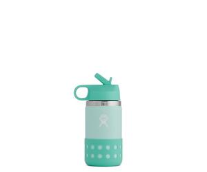 HYDRO FLASK - Kids Water Bottle 354 ml (12 oz) - Vacuum Insulated Stainless Steel Toddler Water Bottle - Silicone Flex Boot, Easy Sip Straw Lid - BPA-Free - Wide Mouth - Paradise