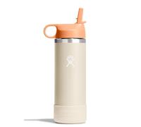 Hydro Flask Kids Water Bottle for School - Stainless Steel and Insulated with Straw Cap - 18 Oz Coconut