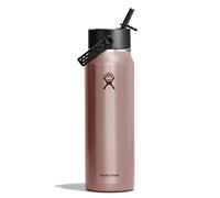 Hydro Flask - Lightweight Wide Flex Straw Cap Bottle 946 ml (32oz) - Stainless Steel, Leakproof with Strap - Insulated Cold 24 Hrs - Dishwasher Safe - Quartz